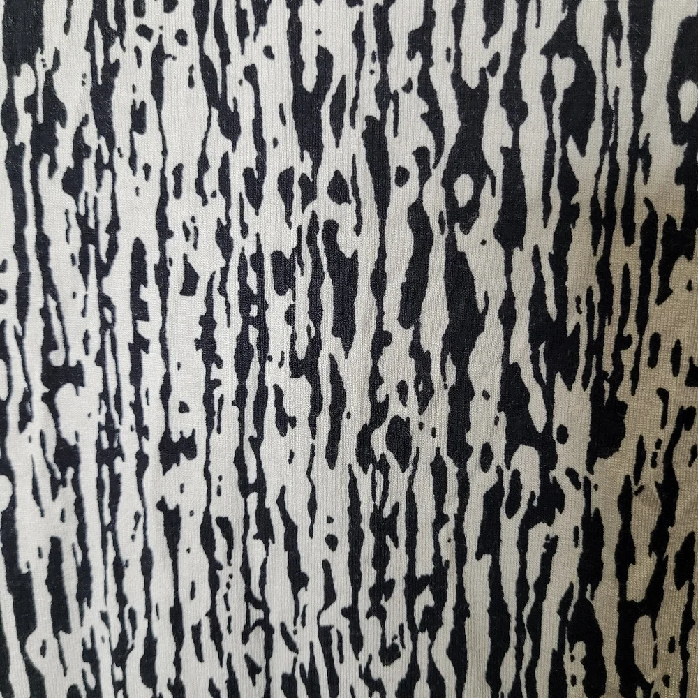 Banana Republic Black & White Faux Wrap Dress Size Medium - Picture 6 of 10